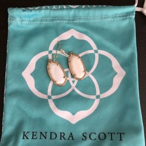 Dani Gold Earrings In White Mother of Pearl NWOT
